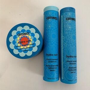 Amika Hydro Rush Moisture Trio in Blue